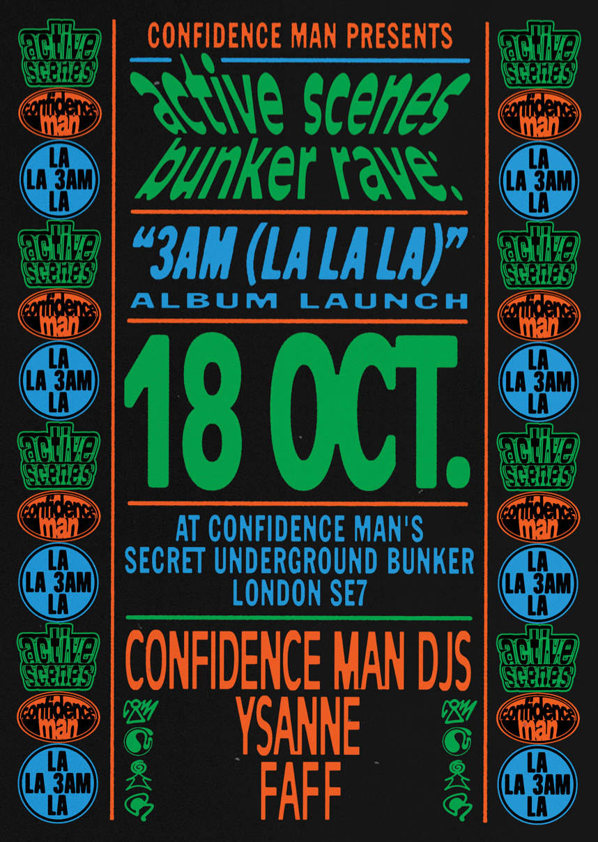 Confidence Man - ACTIVE SCENES Limited Edition Bunker Party Print