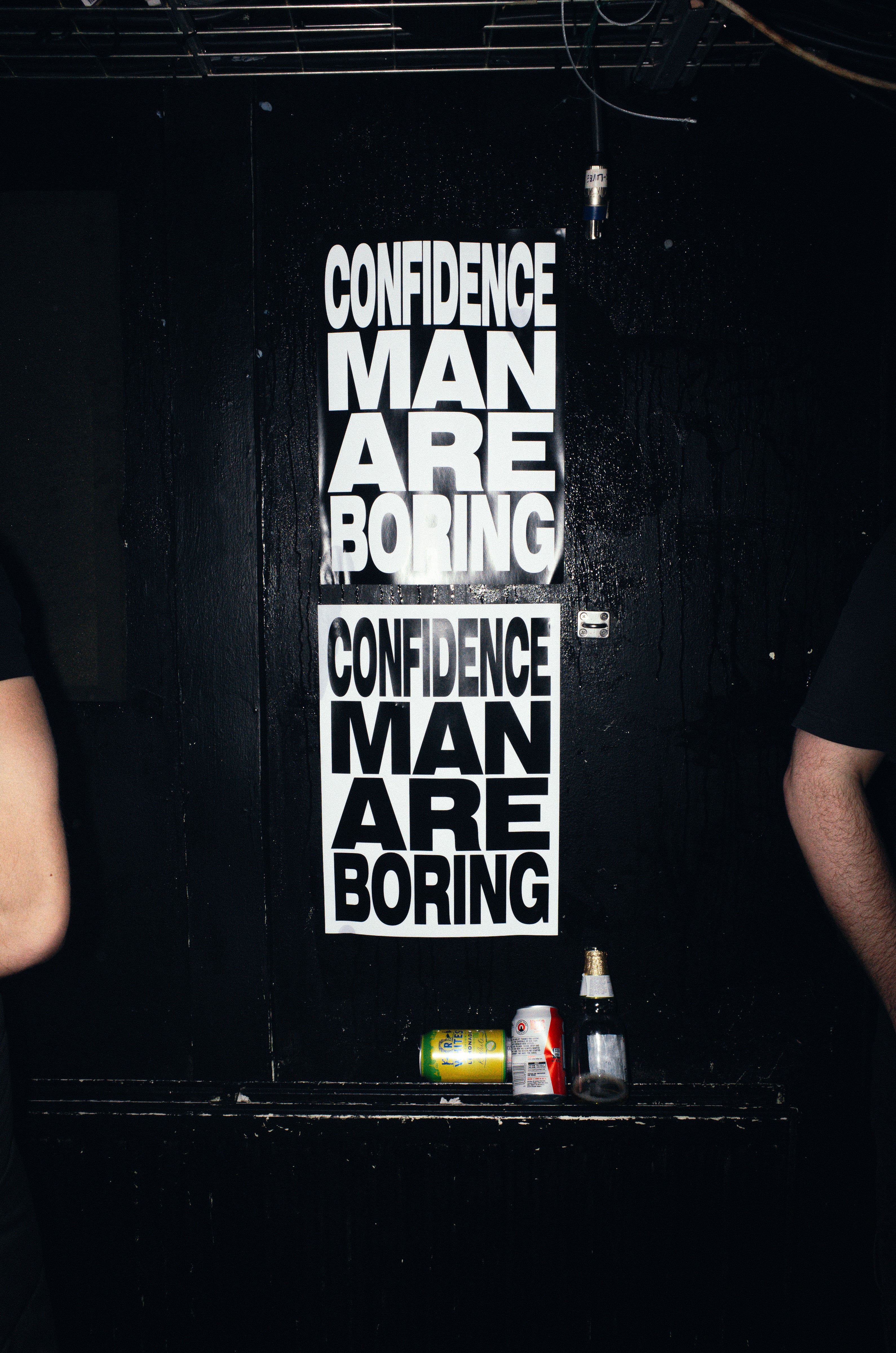 Confidence Man - 'Con Man Are Boring' A3 Poster White